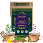 Ofuel+ Herbal Tea for PCOS/PCOD Support, 21 Natural Ingredients, Hormone Balance | 50 gms | Women's Daily
