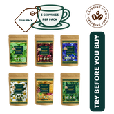 Herbal Tea Trial Pack |Caffeine free Range | 10 g (5 Servings) | Try Before You Buy
