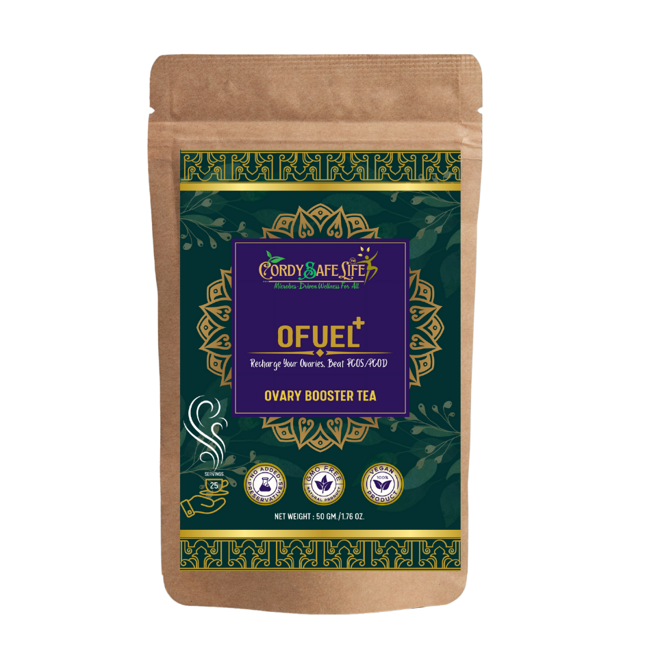Ofuel+ Herbal Tea for PCOS/PCOD Support, 21 Natural Ingredients, Hormone Balance | 50 gms | Loose herbal tea