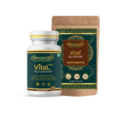 Vital Holistic Wellness Combo - Herbal Tea & 84-in-1 Multivitamin for Men & Women | 60 Tablets | Vegan | Cordysafelife - Cordysafelife