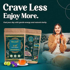 S-GO+ Herbal Tea for Sugar Management | 14 Herbs | Jamun Seed, Amla, Fenugreek, Tulsi | Helps Control Cravings & Supports Insulin Sensitivity | Caffeine Balanced | 50 GMS | 25 Servings - Cordysafelife