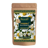 Chamomile+ Herbal Tea | Stress Relief & Sleep Support | Chamomile Flowers + Mushrooms | Caffeine-Free Relaxation, Mood Balance, Mental Clarity | 50 gms | 25 servings - Cordysafelife
