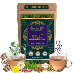 Ofuel+ Herbal Tea for PCOS/PCOD Support, 21 Natural Ingredients, Hormone Balance | 50 gms | Women's Daily