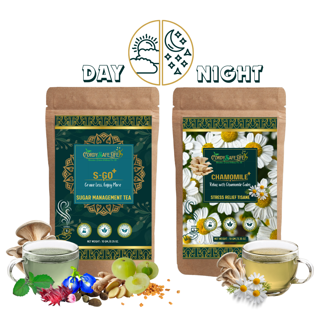 S-Go+ & Chamomile+ Day Night Duo For Sugar Management