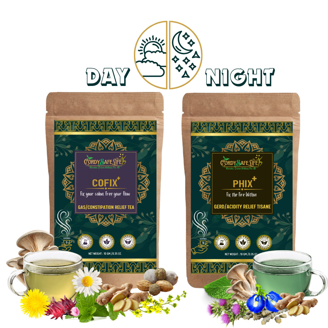 Cofix+ & Phix+ Day Night Duo For Acidity/Gas/Constipation Management