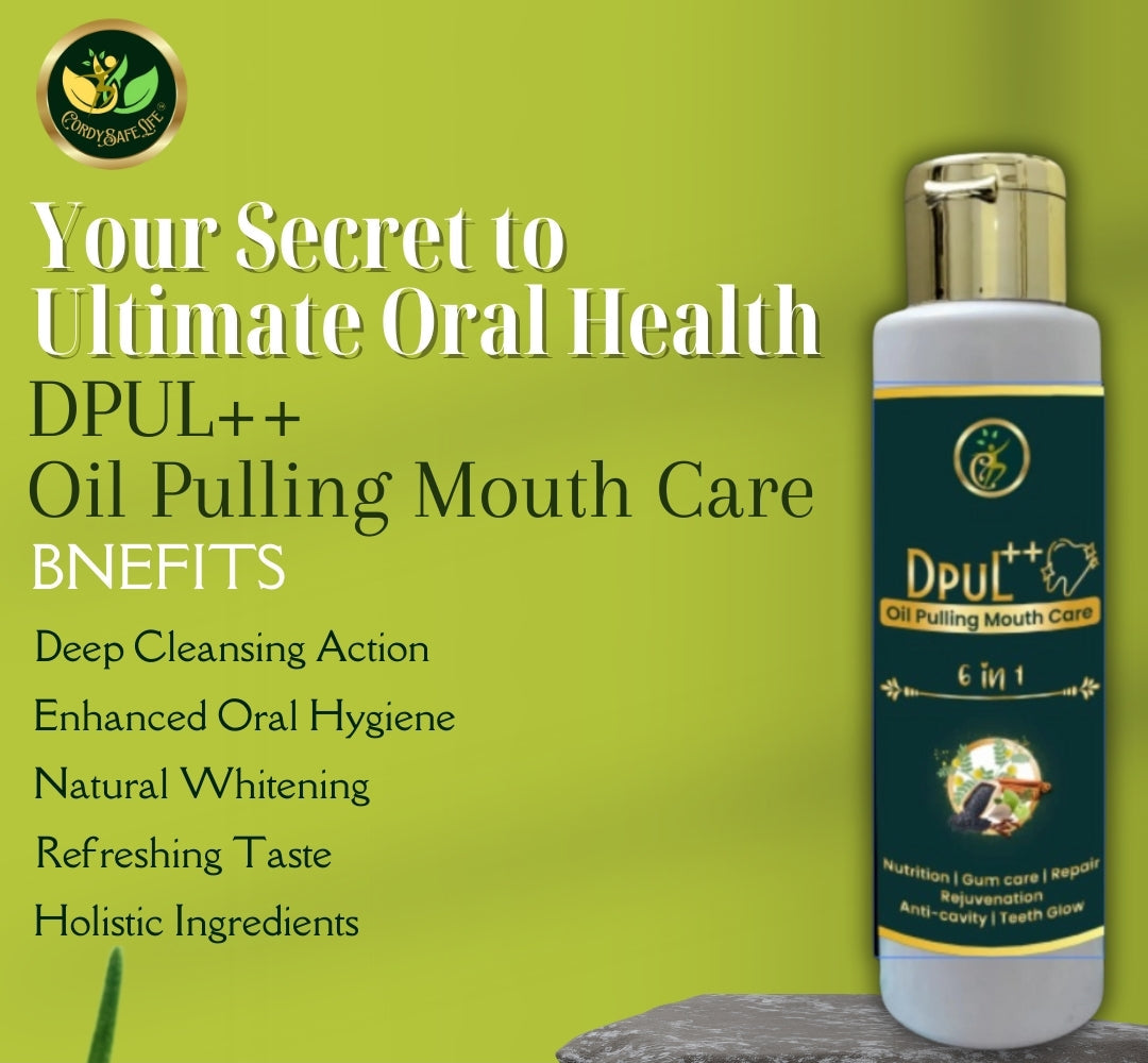 DPUL++ Oil Pulling Mouth Care product with benefits 