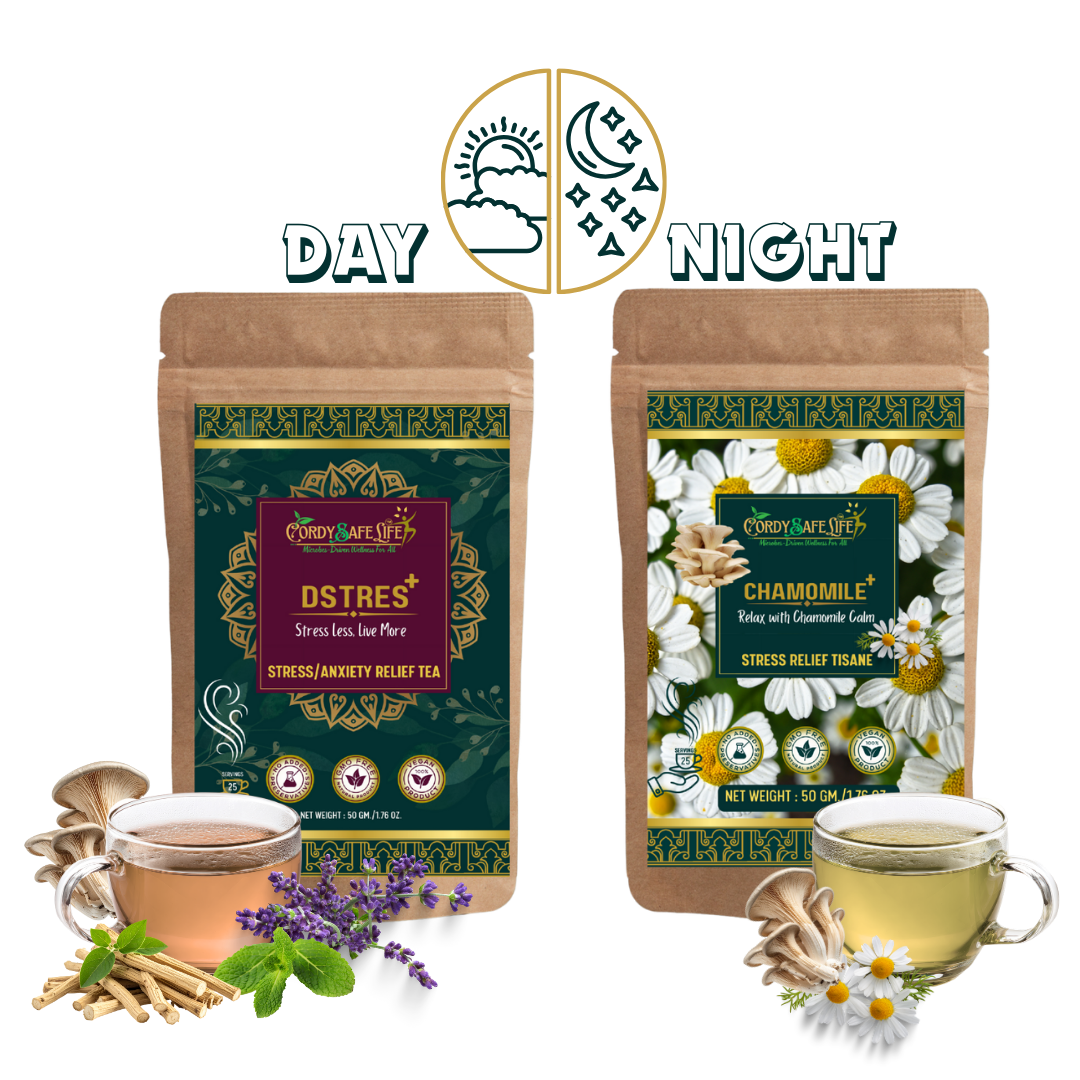 Dstres+ & Chamomile+ Day Night Duo for Stress Management