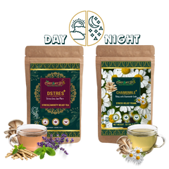Dstres+ & Chamomile+ Day Night Duo for Stress Management