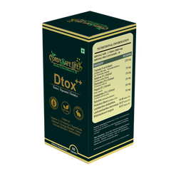 Dtox++ Holistic Detox Tablets | Ayurvedic Herbs + Spirulina + Probiotics | Gut Balance, Liver & Lymphatic Support | Gentle Cleansing & Daily Wellness | 60 Vegan Tablets - Cordysafelife