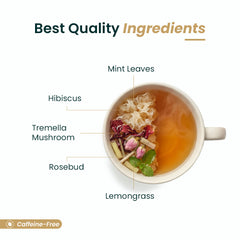 Tea cup with tremella+ ingredients 