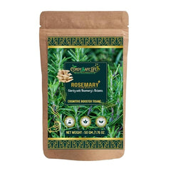 Rosemary+ Herbal Tea | Rosemary | Oyster Mushroom| Cognitive Support, Hair Fall Control | Caffeine-Free Herbal Tea | Vegan | 50 gms | 25 Servings - Cordysafelife